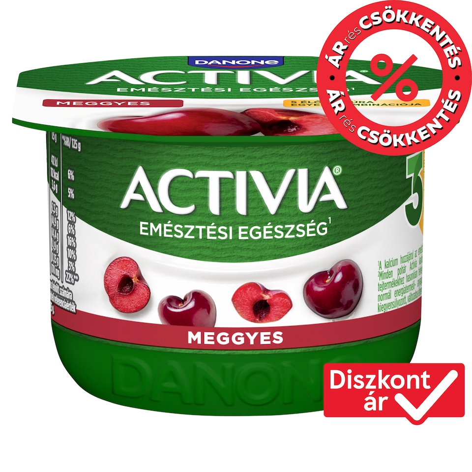 Danone Activia Sour Cherry Yoghurt with Live Culture 125 g