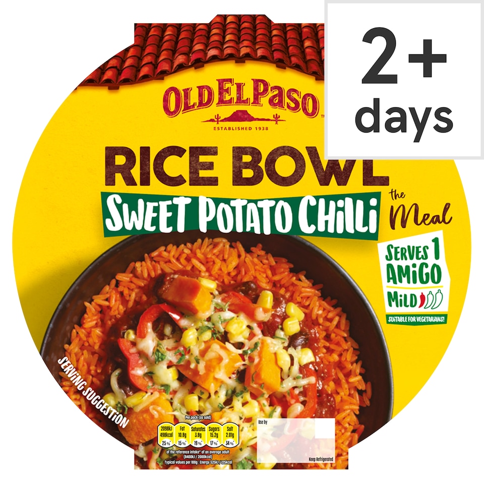 Old El Paso Sweet Potato Chilli Rice Bowl 400g