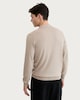 image 3 of F&F Pure Merino Wool Knitted Long Sleeved Polo Shirt in Neutral