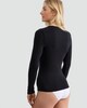 image 4 of F&F Medium Warmth Long Sleeved Thermal Top in Black