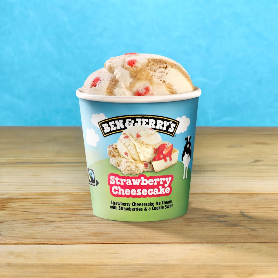 image 1 of Ben & Jerry's Strawberry Cheesecake Ice Cream Tub 465ml