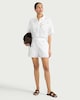 image 2 of F&F Pure Cotton Cutwork Co-ord Shorts in White