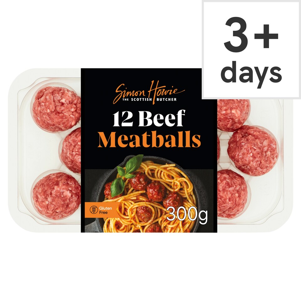 Simon Howie 12 Premium Beef Meatballs 300G