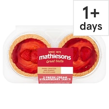 Mathiesons Strawberry Cream Tarts 2 Pack (L)