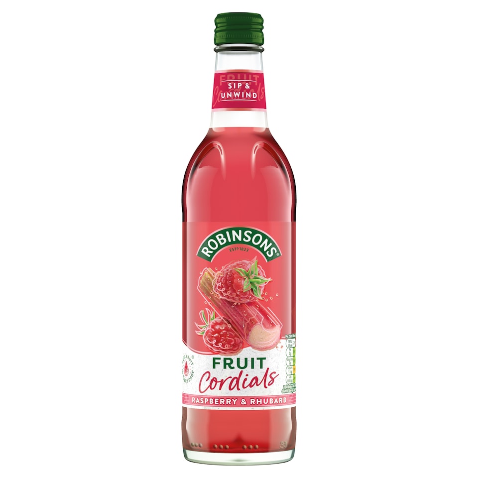 image 1 of Robinsons Raspberry, Rhubarb & Orange Blossom Fruit Cordial 500ml