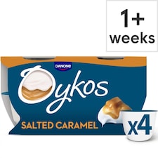Oykos Salted Caramel Luxury Greek Style Yoghurt Dessert 4x110g