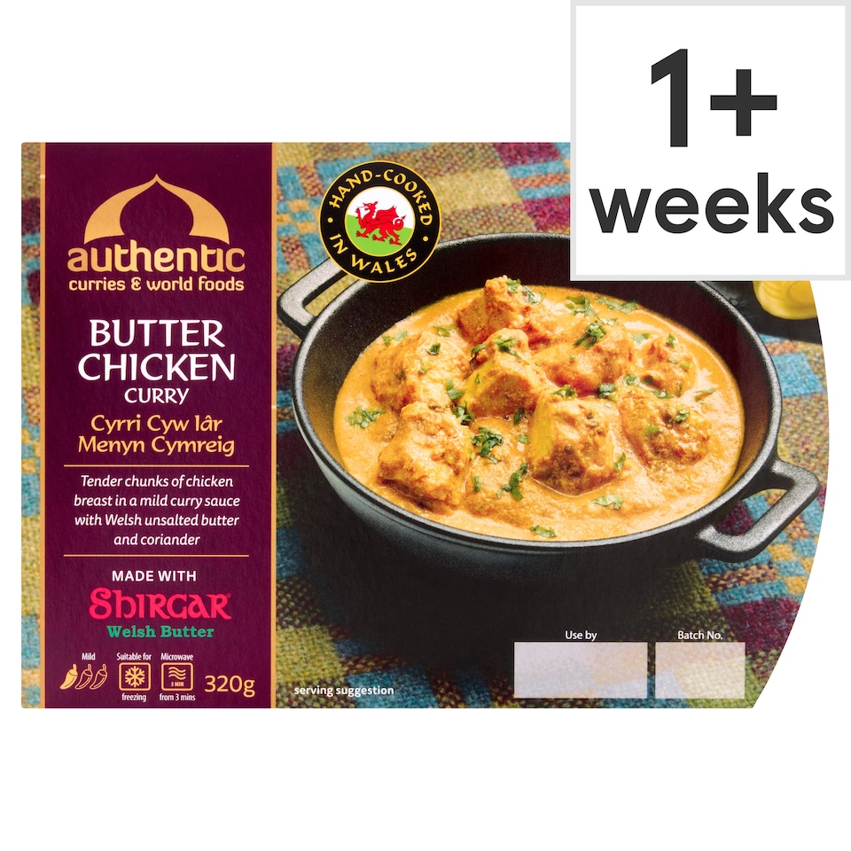 Authentic Curries & World Foods Welsh Butter Chicken Curry 320g 