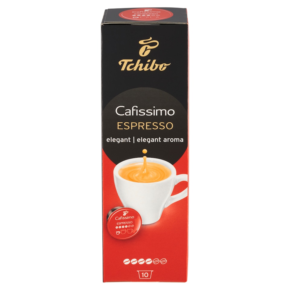 image 1 of Tchibo Cafissimo Espresso Roasted Ground Coffee Capsules 10 x 7g (70g)