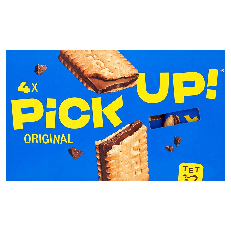 Pick Up! Tabuľka mliečnej čokolády 4 x 28 g (112 g)