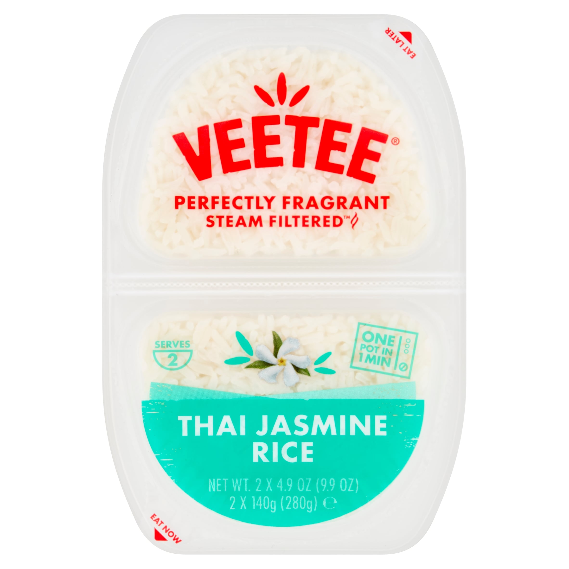 Veetee Heat Eat Thai Jasmine Rice 2X140g