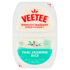 Veetee Heat Eat Thai Jasmine Rice 2X140g