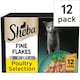 image 1 of Sheba Fine Flakes Wet Cat Food Pouches Poultry in Jelly 12x85g