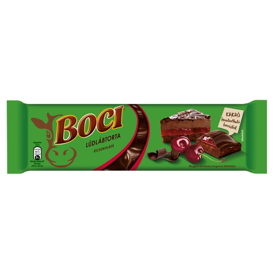 Boci lúdlábtorta étcsokoládé 240 g