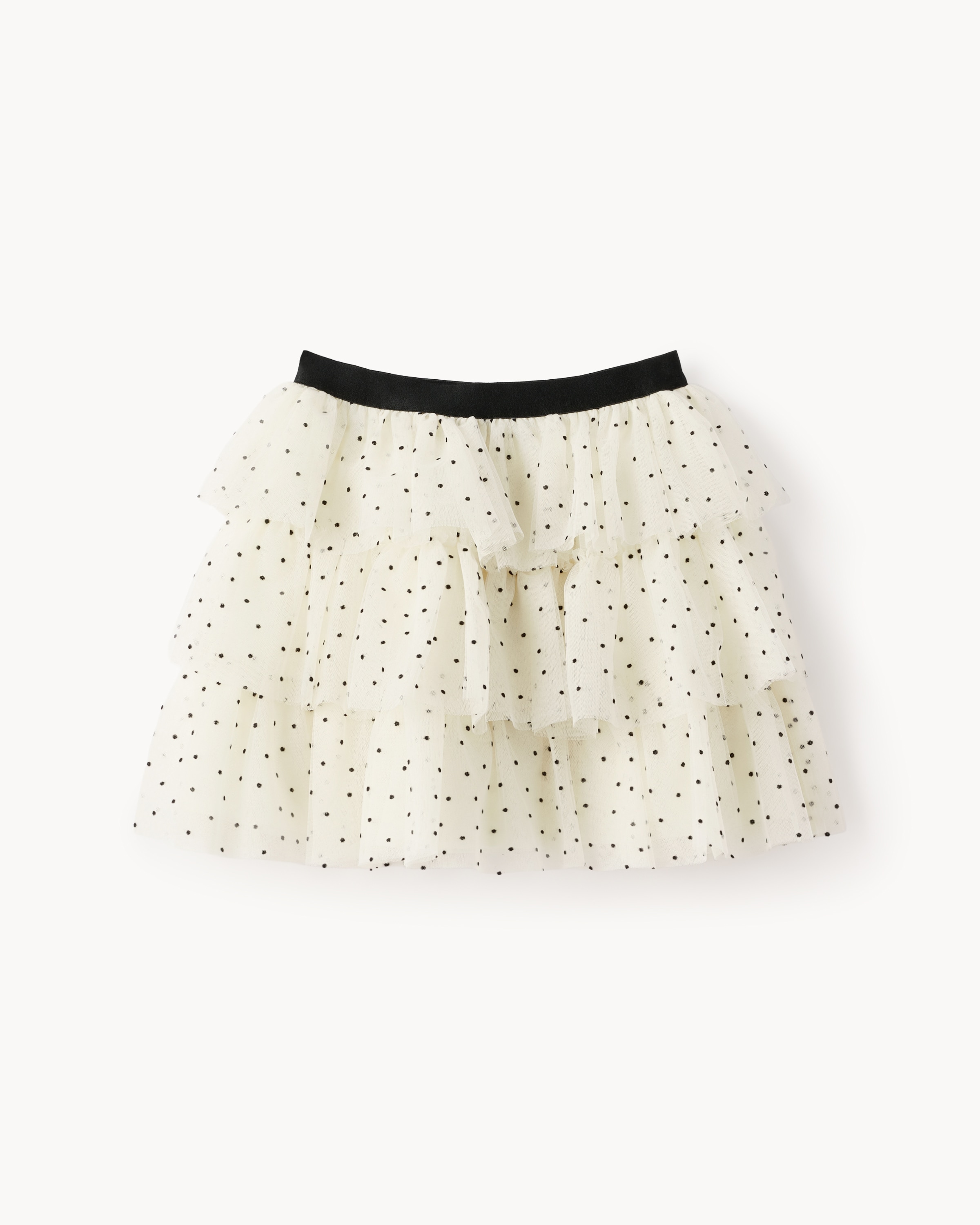 F&F Girls Polka Dot Tiered Skirt in Multi