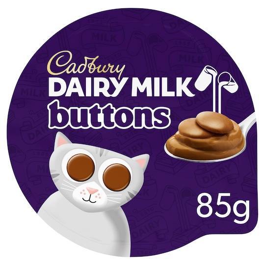 Cadbury Dairy Milk Chocolate Buttons Dessert 85G Tesco Groceries