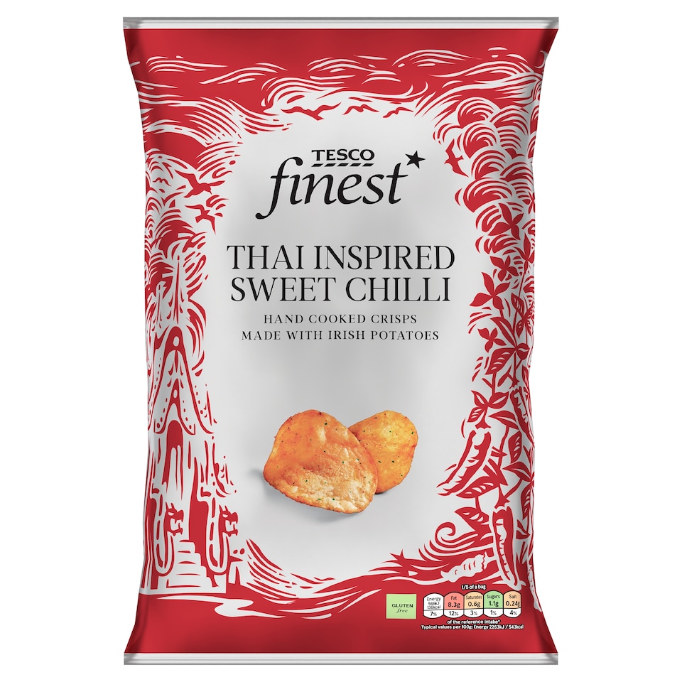 Tesco Finest Thai Inspired Swt/Ch Crisps 125G
