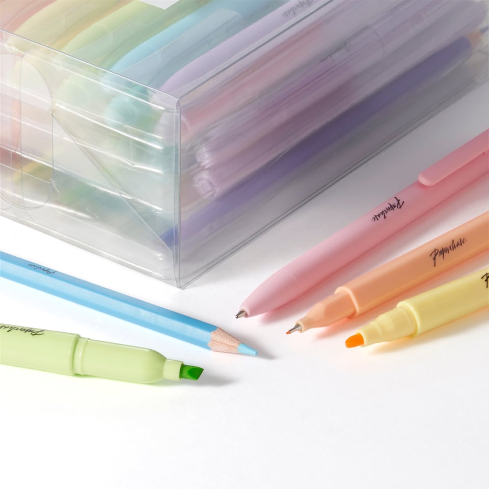 image 1 of Paperchase Ombre 30 Piece Writing Set