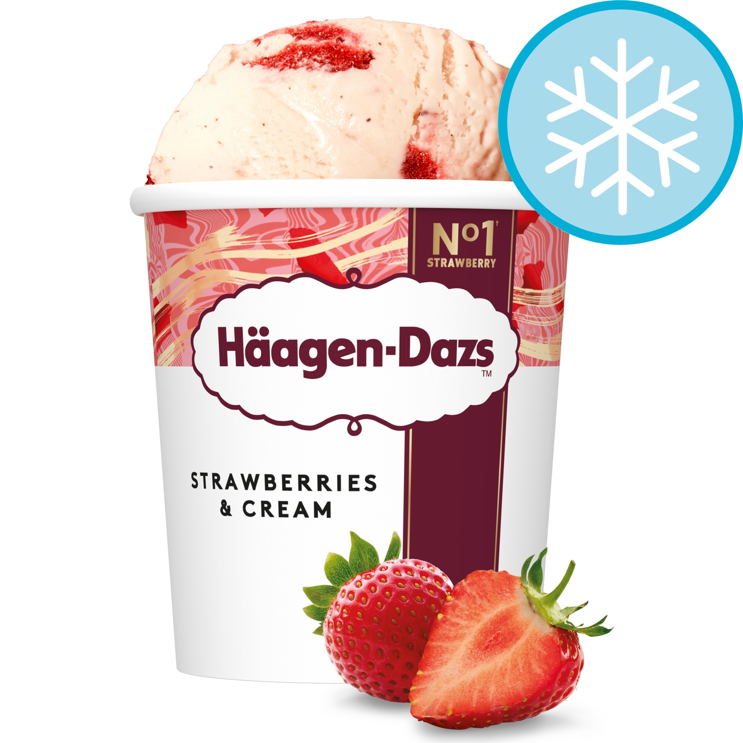 Haagen-Dazs Ice Cream - Strawberries & Cream 460ml