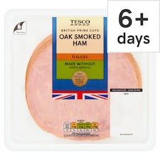 Tesco Made Without Added Nitrites British Cooked Ham Wafer Thin 8 Slices 120g