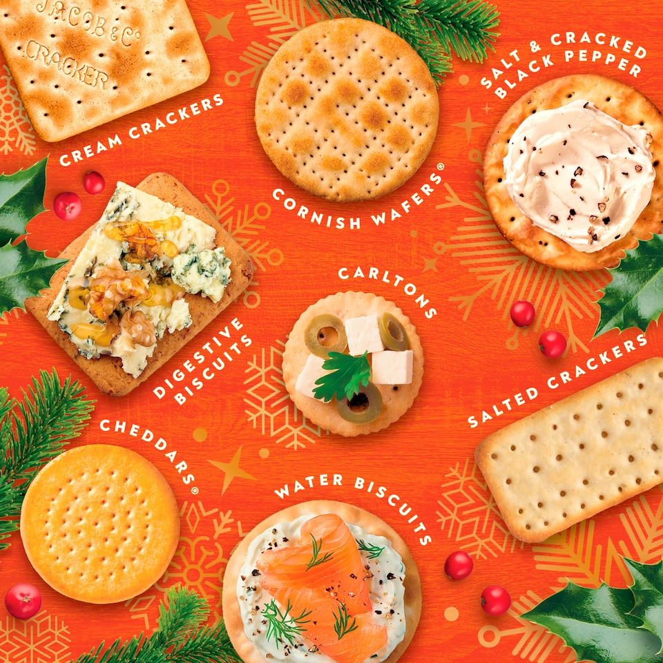 image 1 of Jacob's Biscuits for Cheese 8 Variety Cracker Selection 300g