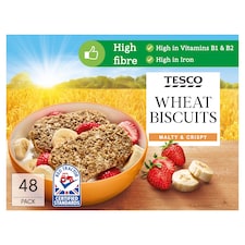 Tesco Wheat Biscuits Cereal 48 Pack