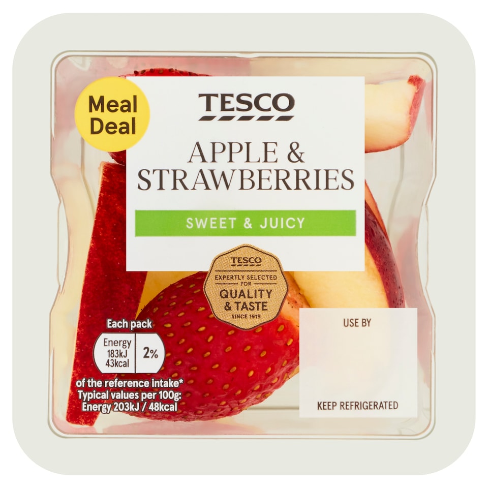 image 1 of Tesco Apple & Strawberry 90G