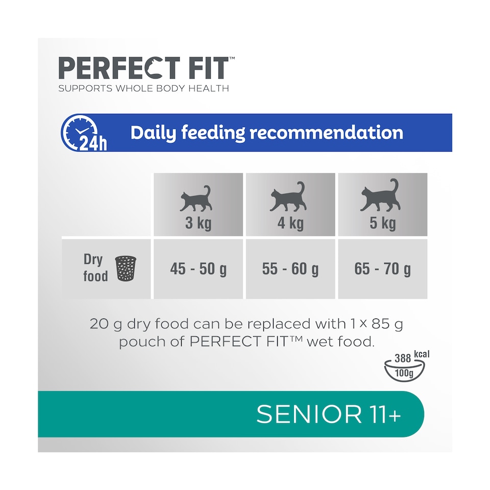 image 1 of Perfect Fit Senior 11+ Dry Cat Food - Chicken 750g