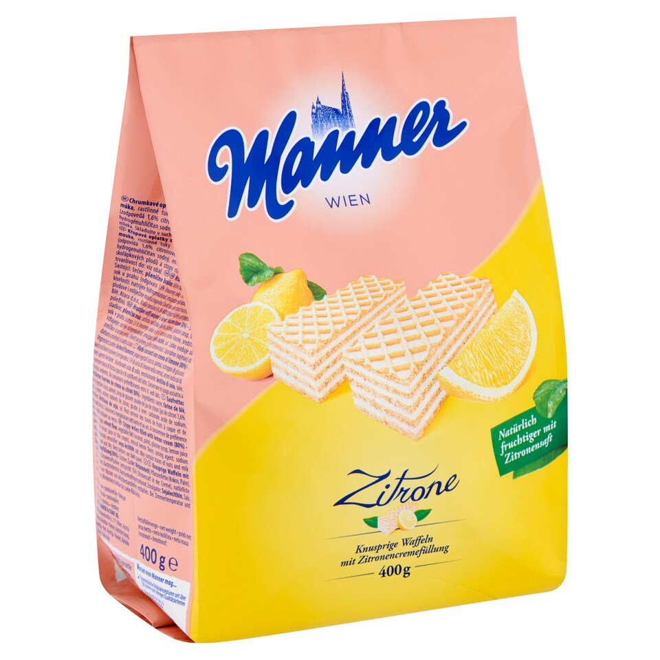image 1 of Manner Crispy Wafers Filled with Lemon Cream 400 g