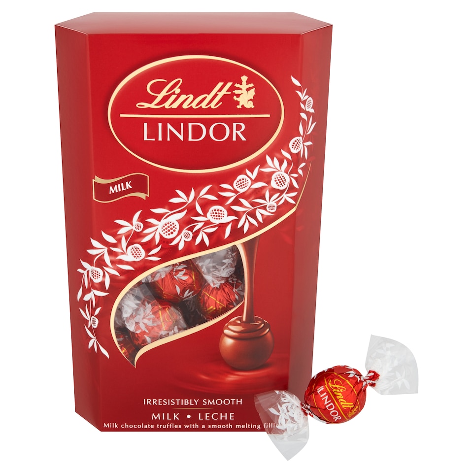 image 1 of Lindt Lindor Milk Chocolate Truffles Carton 337G