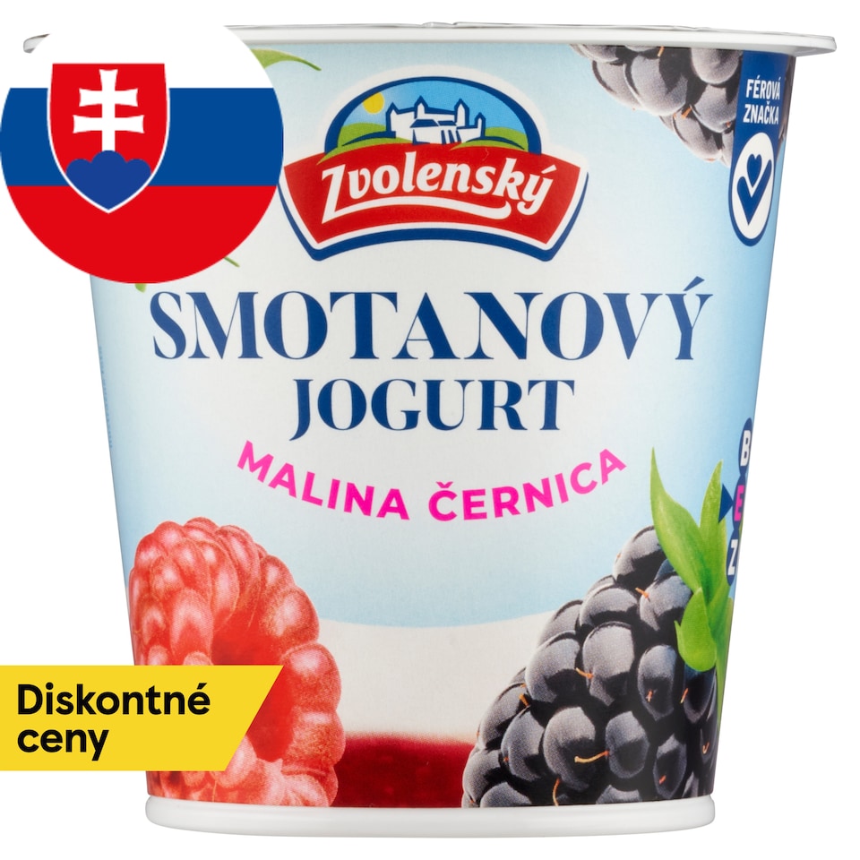 obrázok 1 z Zvolenský Smotanový jogurt malina černica 145 g