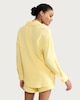 image 3 of F&F Pure Cotton Double Cloth Long Sleeved Shirt in Yellow
