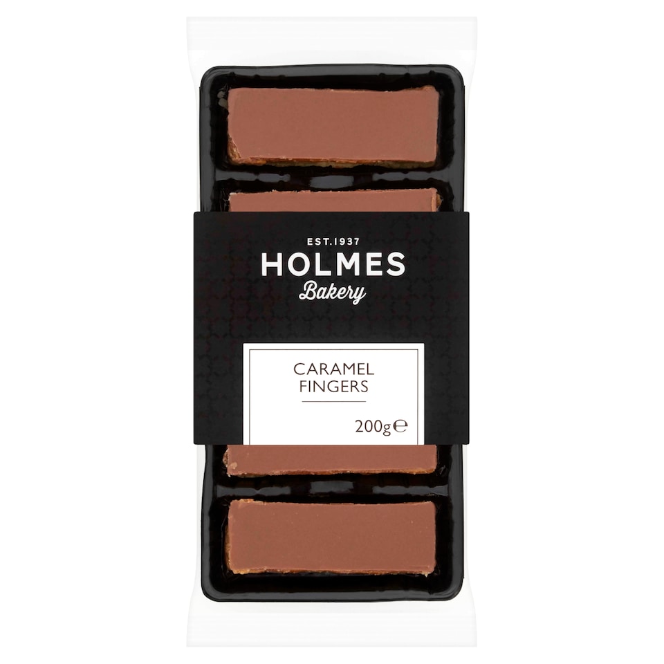 Holmes Handmade Caramel Fingers with Milk Chocolate 200g