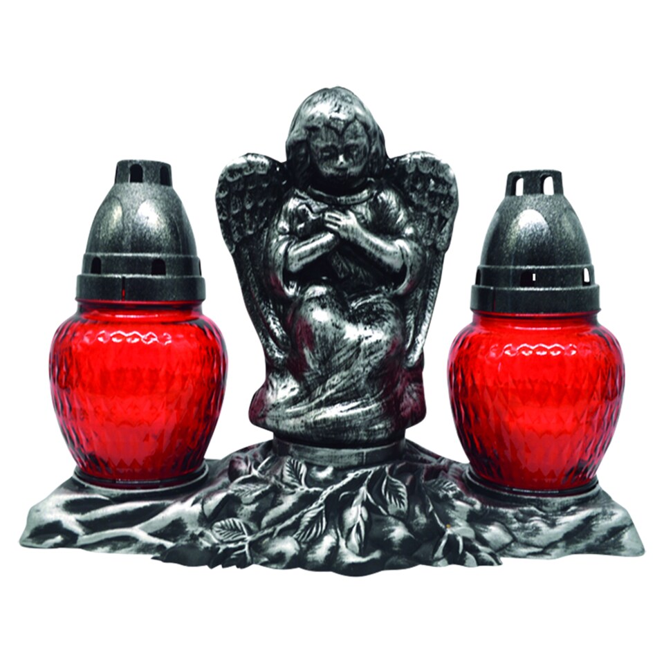image 1 of Glass Grave Candle LA 370 LA 351AN Duo 2 x 60 g