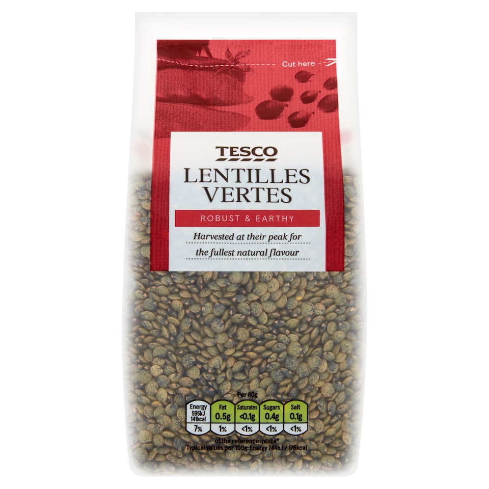 Tesco Lentilles Vertes 500G