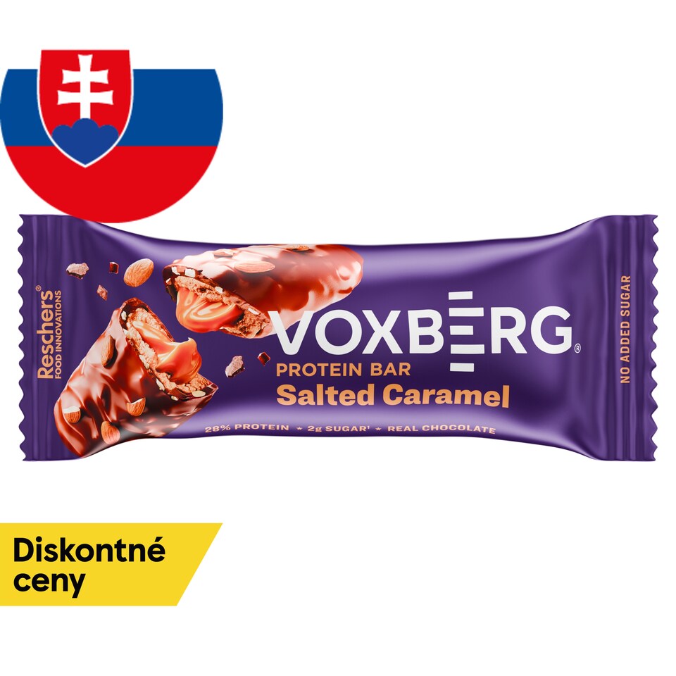 Voxberg Protein Bar with Salted Caramel Flavor in Milk Chocolate 50 g