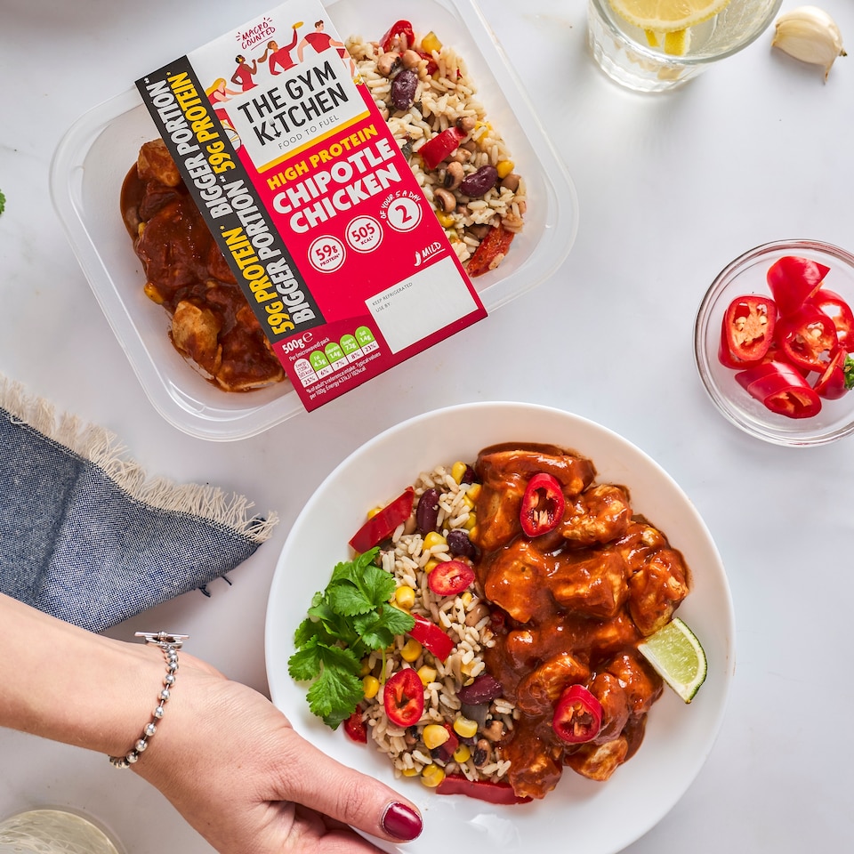 image 1 of The Gym Kitchen Chipotle Chicken & Rice 500g