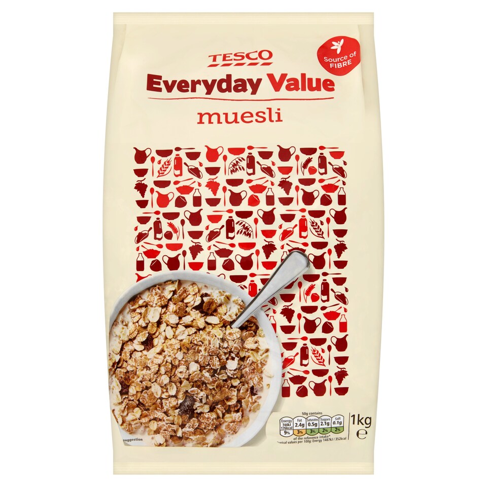 Tesco Every Day Muesli 1Kg