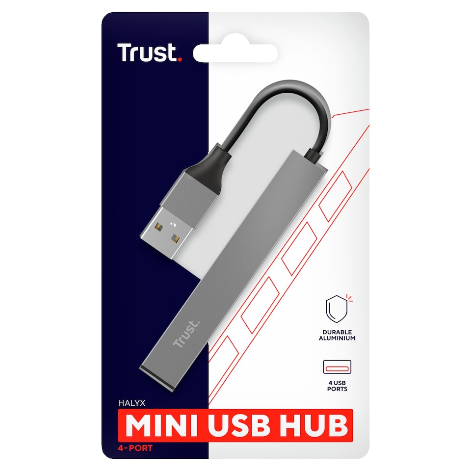 Trust Halyx 4-Port Mini Usb Hub