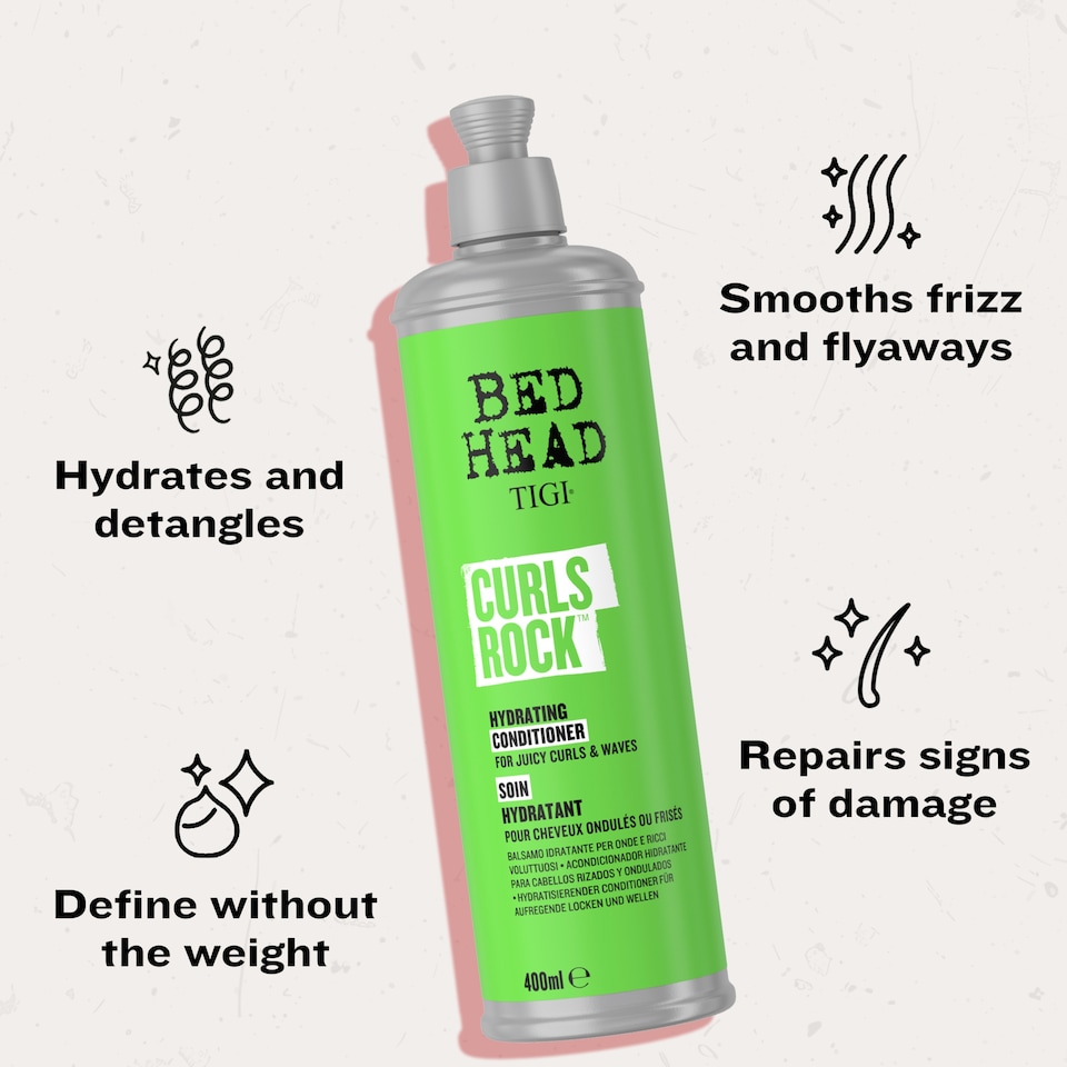 image 1 of Bed Head by TIGI Curls Rock Conditioner 400ml