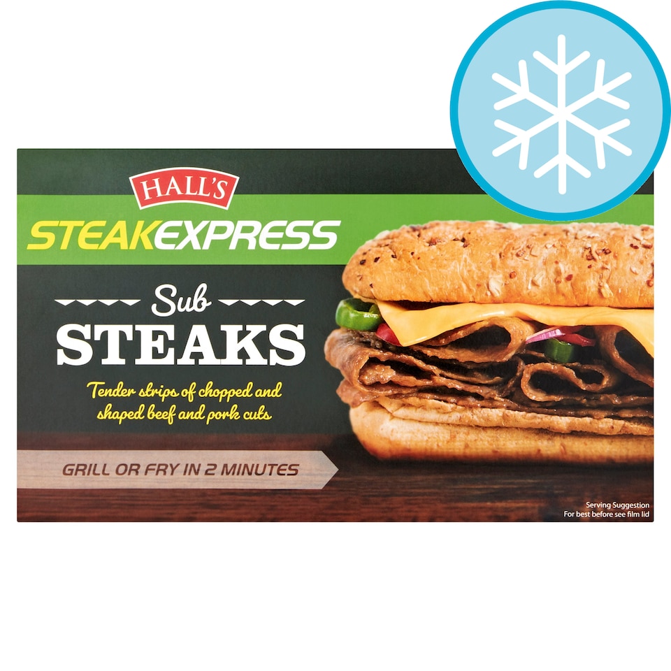 Hall's Steak Express Sub Steaks 300G Tesco Groceries