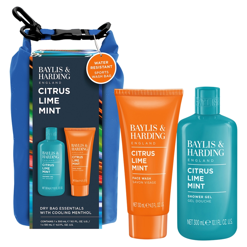 image 1 of Baylis & Harding Citrus, Lime & Mint Men's Dry Bag Essentials Gift Set