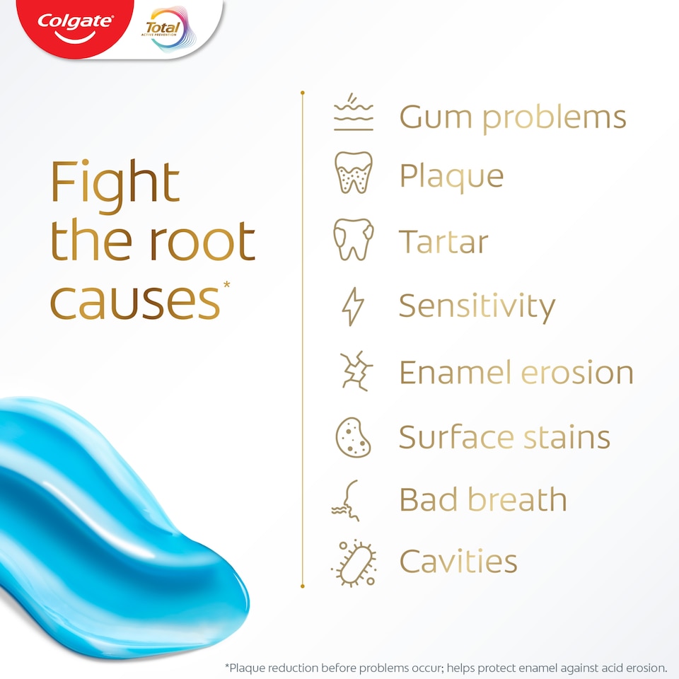 image 1 of Colgate Total Active Prevention Whitening Toothpaste Pump 100ml
