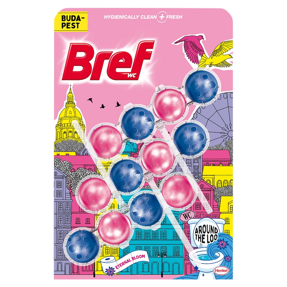 Bref Limited Edition Eternal Bloom tuhý WC blok 3 x 50g