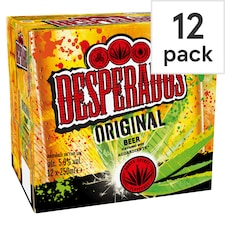 Desperados Tequila Flavoured Lager Beer Bottle 12x250ml