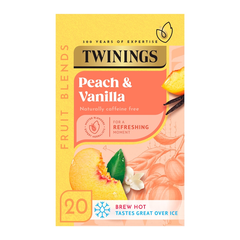 image 1 of Twinings Peach Cooler Tea Bags 20 Pack 30g