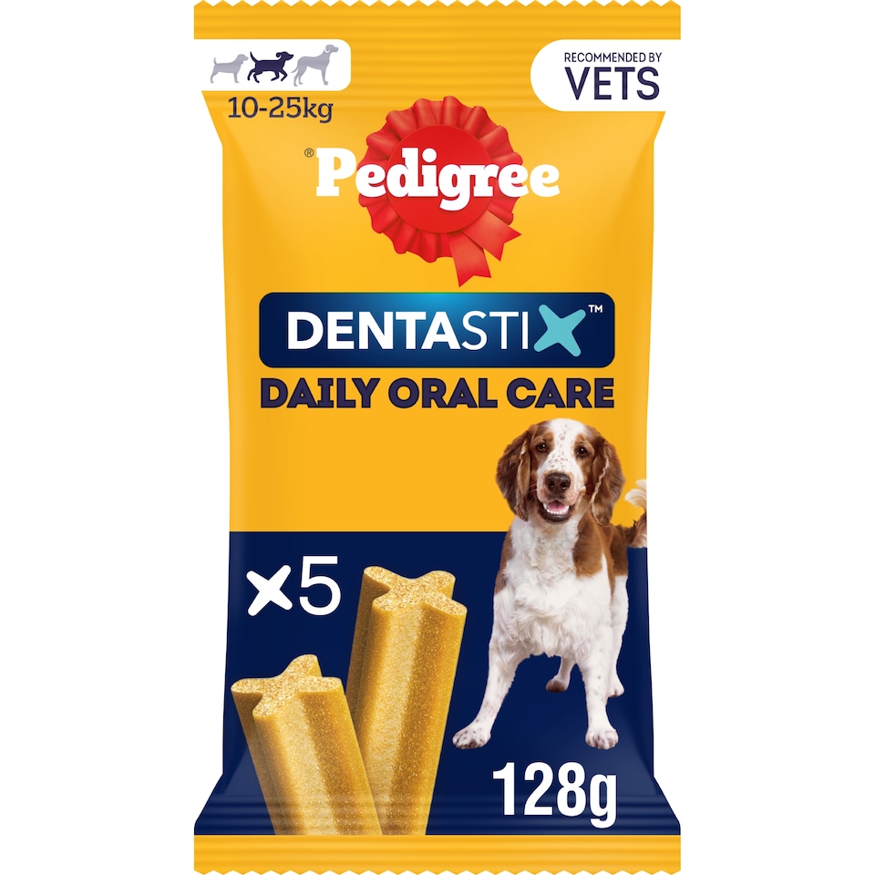 image 1 of Pedigree Dentastix Daily Medium Dog Treats 5 Dental Sticks