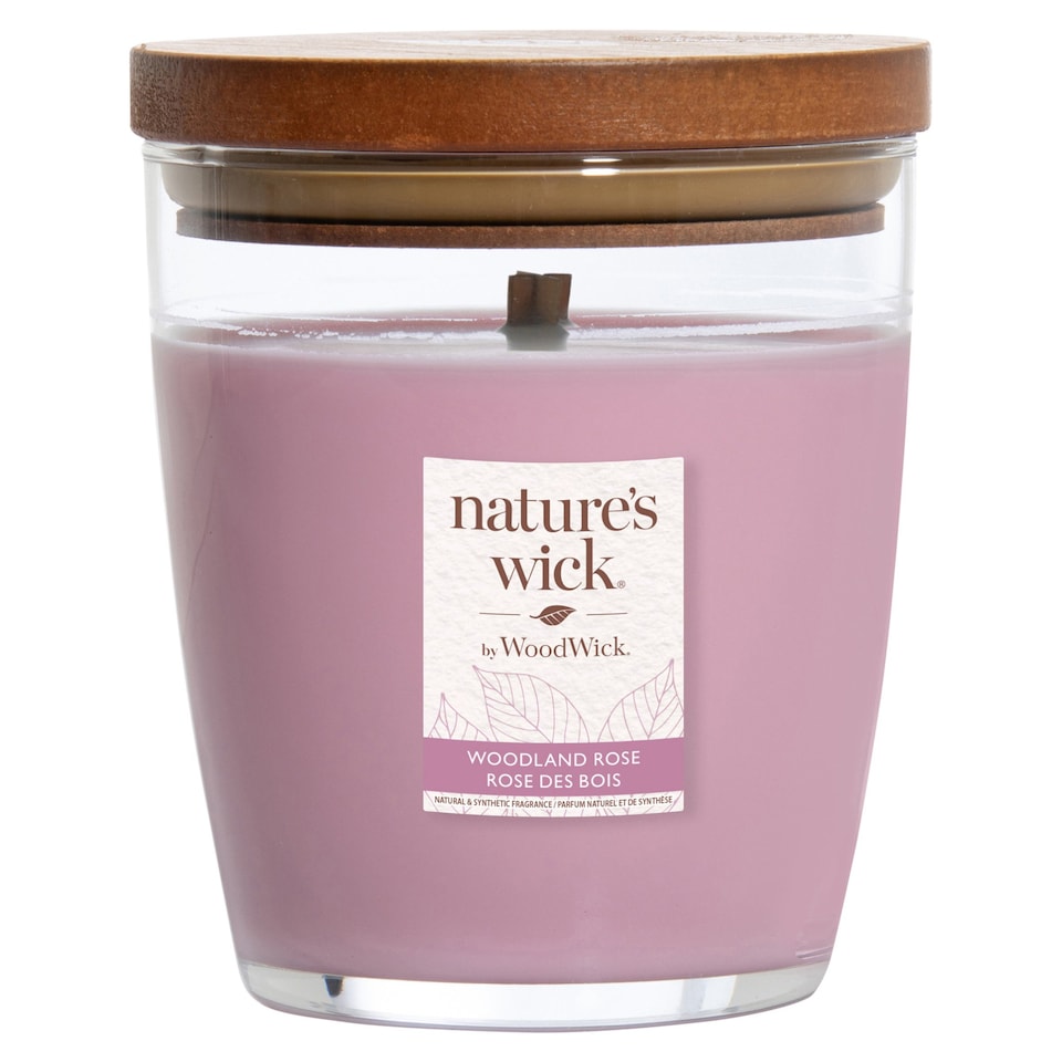 image 1 of Natures Wick 284G Candle- Woodland Rose