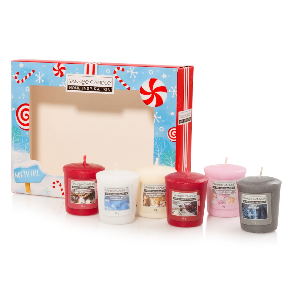 image 1 of Yankee 6 Votive Cracker Gift Set 6 x 49g