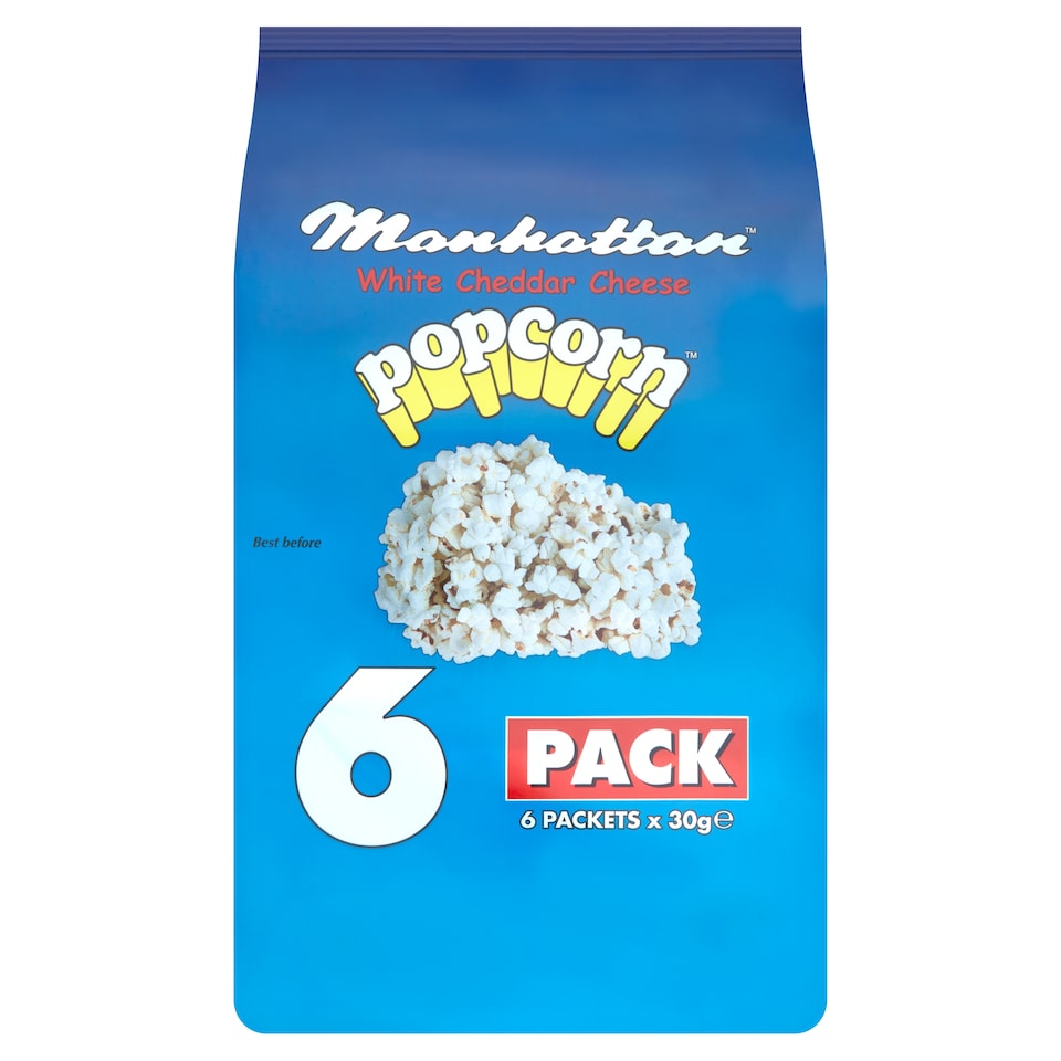 Manhattan Cheese Popcorn 6 Pack 30G