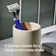 image 2 of Harry's 5 Blade Razor Indigo Blue